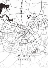 Minsk Belarus City Map