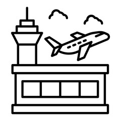 Airport Outline Icon