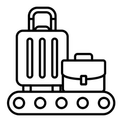 Conveyor Belt Outline Icon