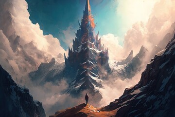 Skyward Majesty: An Ascent to an Impossibly High Pinnacle Generative AI