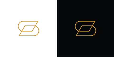 Unique and modern abstract S logo design