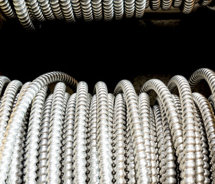 Spools of BX electrical wire