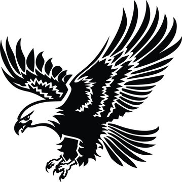 Shoulder Eagle And Flag Tattoo