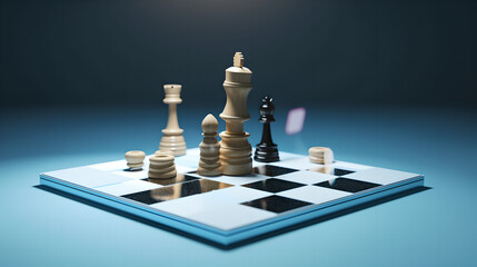 chess board game generative art