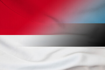 Indonesia and Estonia government flag international negotiation EST IDN