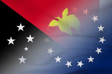 Papua New Guinea and Cook islands official flag transborder relations COK PNG