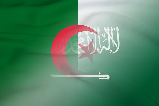 Algeria and Saudi Arabia state flag transborder negotiation SAU DZA