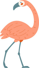 Standing Flamingo Bird