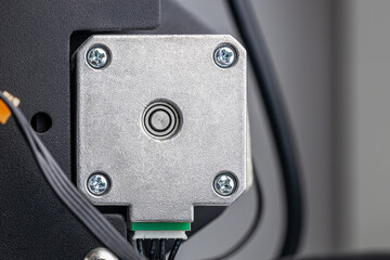 Modern stepper motor for various electrical equipment, 3D printer motor