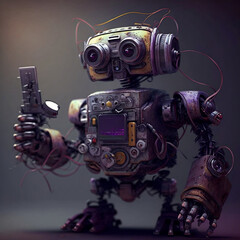 "Turek" high technology robot, cinematic robot, ai robot, desktop background, backdrop, wallpaper, generative, ai