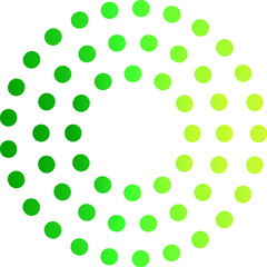 Halftone Circular Dotted Element