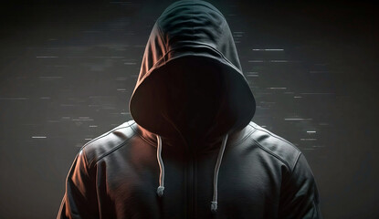 annonymous with hoodie (created with generative AI)