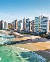 Praia da Areia Preta em Natal no Rio Grande do Norte