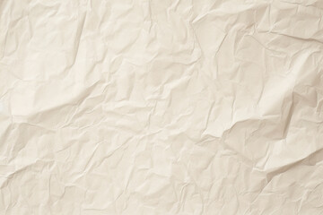 Design space beige crumpled paper textured background. Created with Generative AI Technology