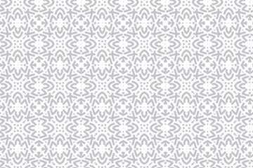 Seamless pattern in islamic style. Vector ornament use for ramadan wallpaper and background in gray color.
