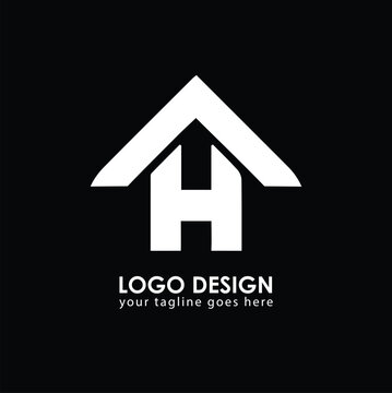 AH AH Logo Design, Creative Minimal Letter AH AH Monogram