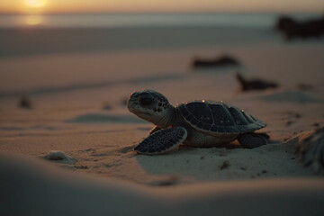 turtle on the beach 
