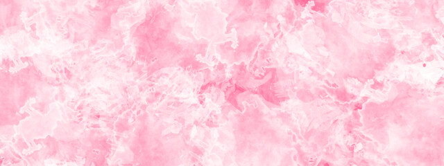 Fototapeta premium Watercolor background - pink color - pink background. watercolor canvas for splash design, invitation background, vintage template.