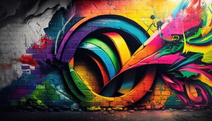 graffiti on wall abstract