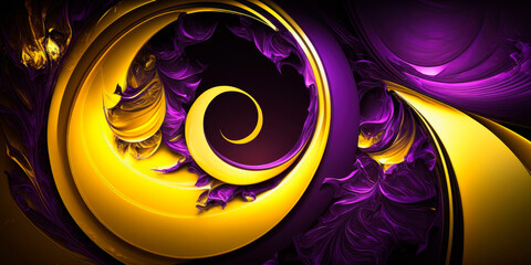 abstract background with glowing  yellowcircles