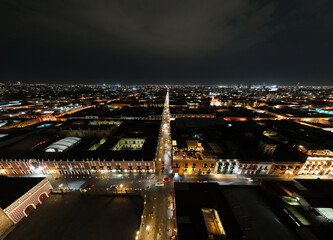 Catedral Basílica de Puebla, Nocturna.