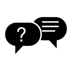 question answer symbol. Modern, simple flat vector illustration.eps