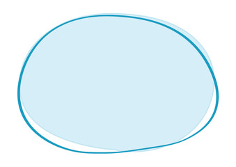 シンプルでおしゃれな手描き吹き出しのイラスト