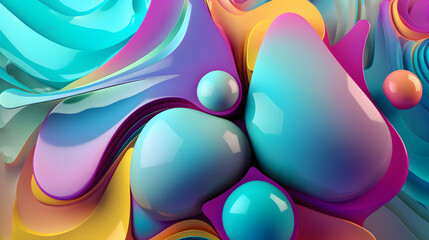 Captivating Metaball Bubble Abstract Background Collection - Colorful Perfect for Eye-catching Visuals and Creative Designs