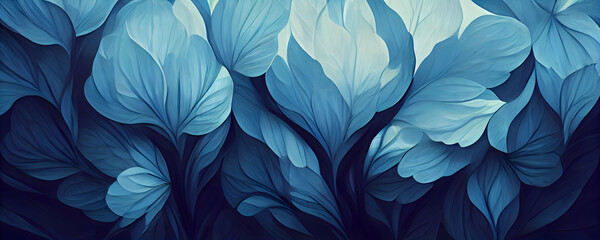 Blue Wallpaper - Abstract Flower Textured Backgrounds for Modern Design