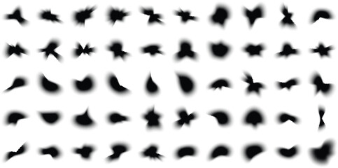 Fototapeta premium Halftone Abstract Background Set of 50