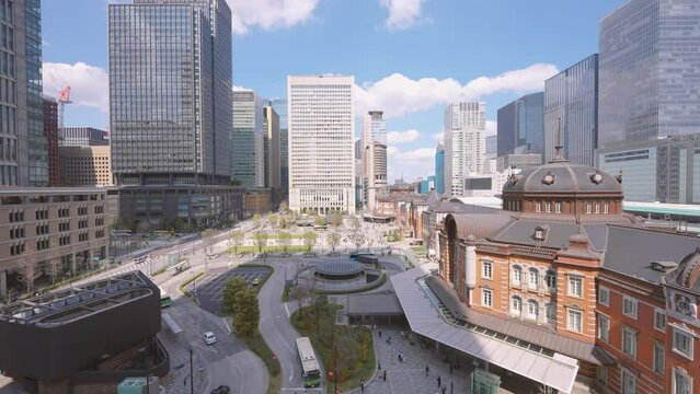 東京駅の風景(早送り映像)