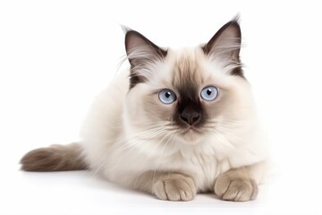 british cat isolated on white