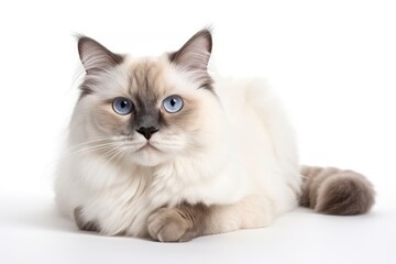 british kitten on white