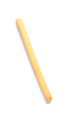 Tasty Italian Grissini on white background