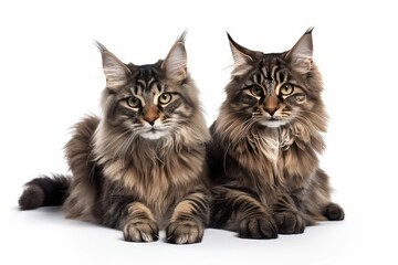 Fototapeta na wymiar two kittens sitting