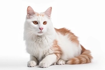 cat on white background
