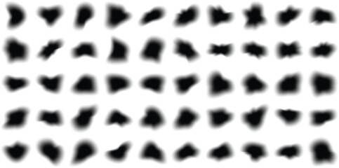 Halftone Abstract Background Set of 50