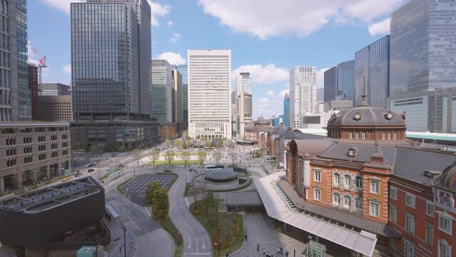 東京駅の風景動画