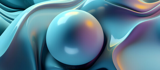 modern abstract 3d blob Background