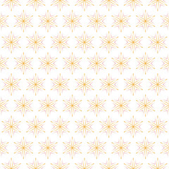 Floral pattern in geometric style vector isolated in white background