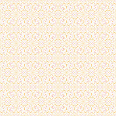 Floral pattern in geometric style vector isolated in white background