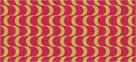 70年代 レトロモダン柄 シームレスパターン ベクターイラスト	
