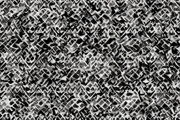 Abstract black and white background geometric pattern, modern. Generative AI.