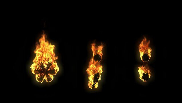 Burning_Fire_Text_Sans-serif_symbol_2_* Asterix : Colon ; Semi-colon.mp4