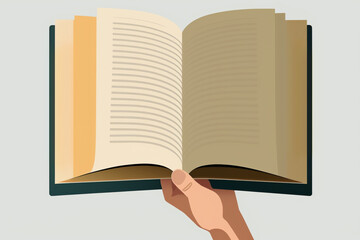 open book with bookmark