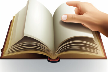 open book with bookmark
