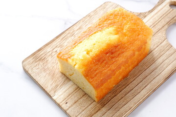 ふんわり、しっとりとした食感でやさしい甘さのパウンドケーキ