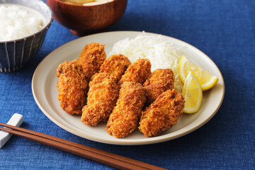 カキフライ Japanese deep fried breaded oysters