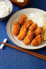カキフライ Japanese deep fried breaded oysters
