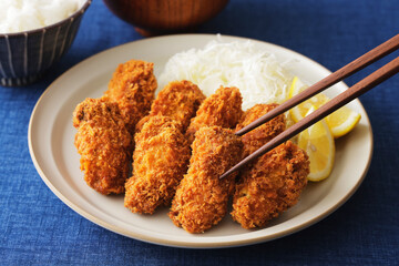カキフライ Japanese deep fried breaded oysters
